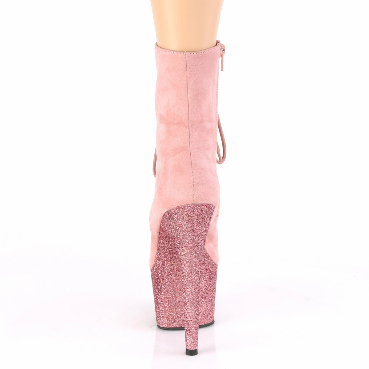 ADORE-1020FSMG  Baby Pink Faux  Suede/Baby Pink Multi Mini Glitter