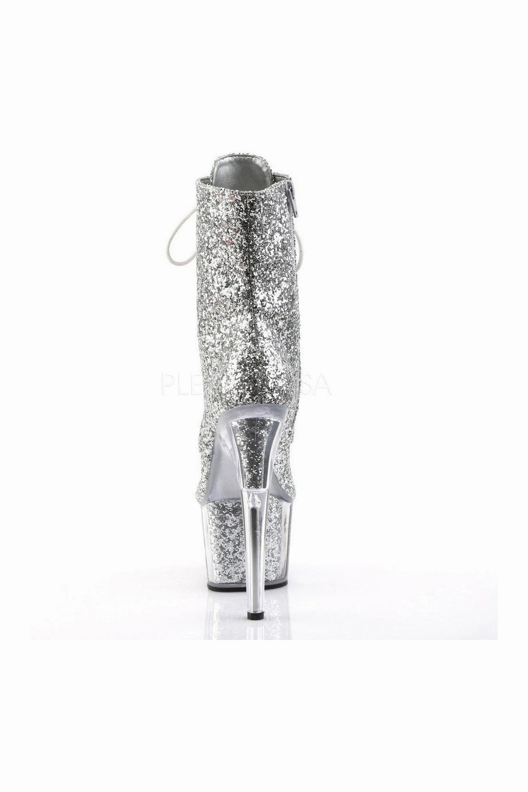 ADORE-1020G Platform Boot  | Silver Glitter