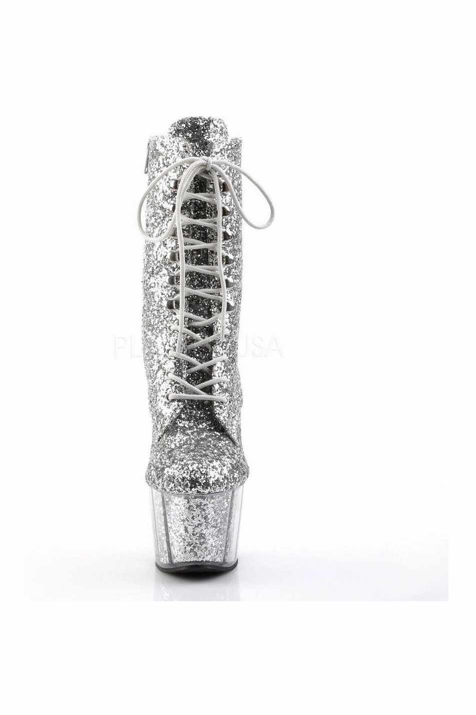 ADORE-1020G Platform Boot  | Silver Glitter