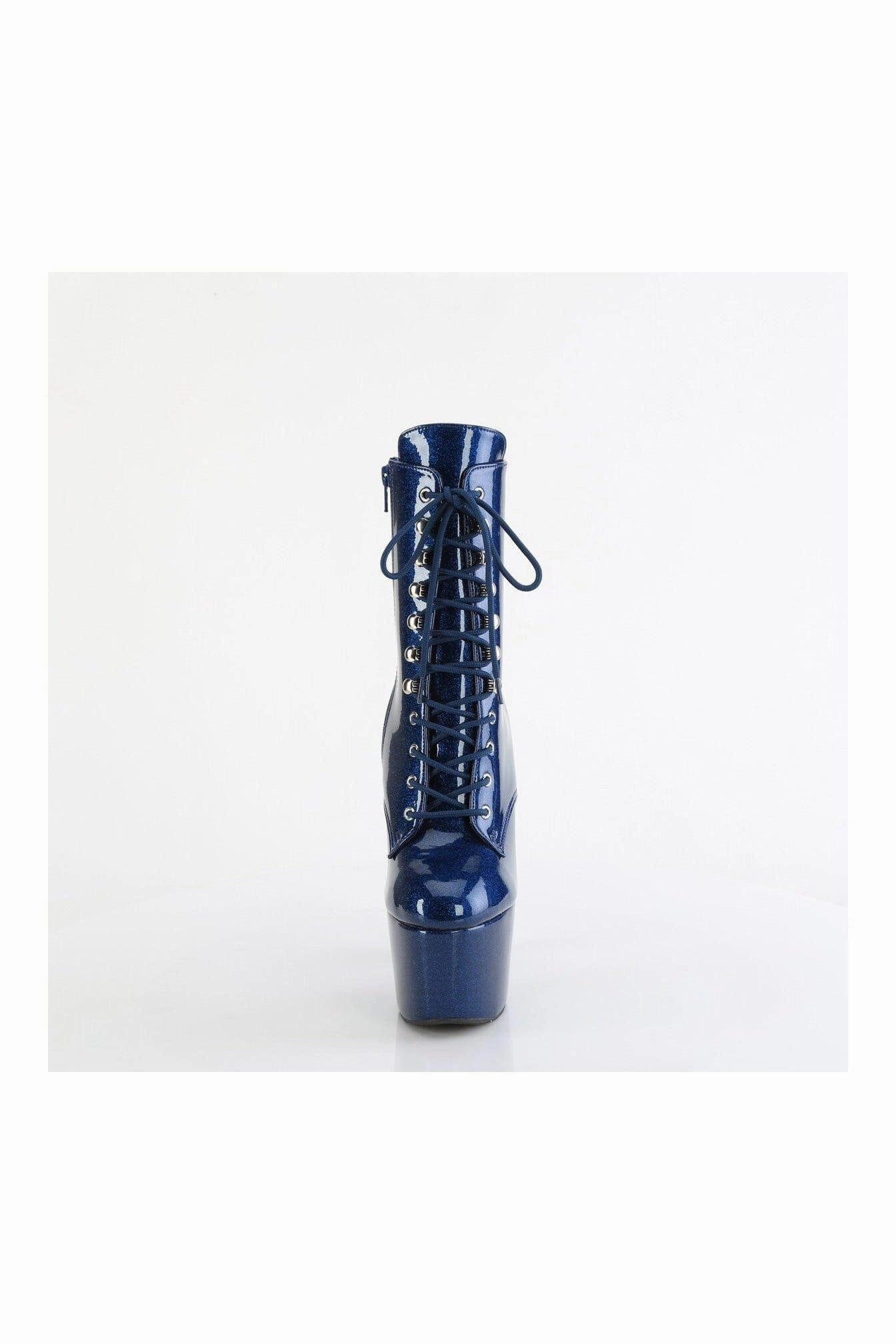 ADORE-1020GP Blue Glitter Patent Ankle Boot
