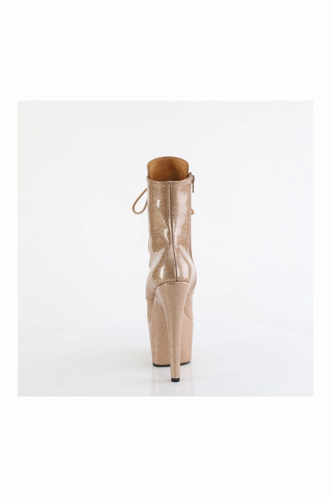 ADORE-1020GP Gold Glitter Patent Ankle Boot