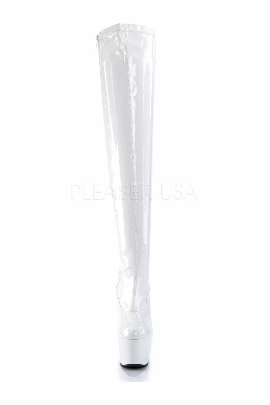 ADORE-3000 Platform Boot  | White Patent