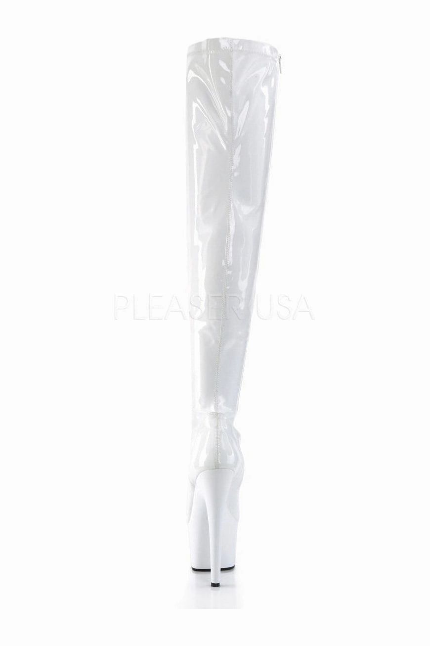 ADORE-3000 Platform Boot  | White Patent