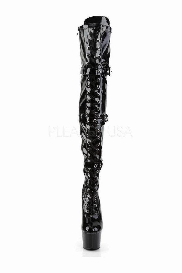 ADORE-3028 Platform Boot  | Black Patent