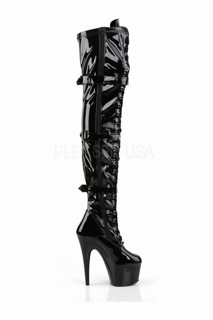 ADORE-3028 Platform Boot  | Black Patent