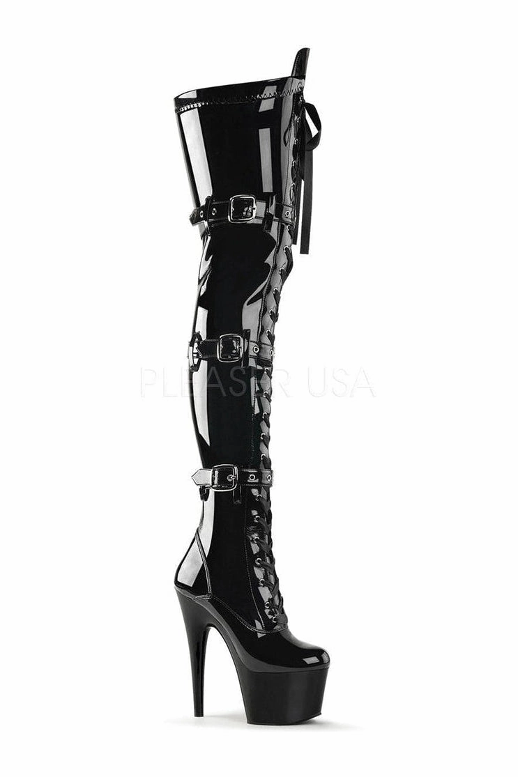 ADORE-3028 Platform Boot  | Black Patent