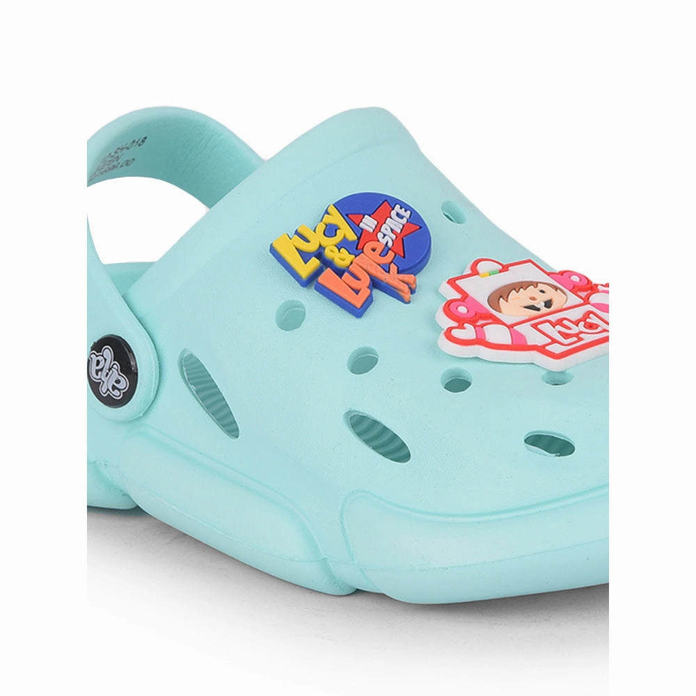 AHA Casual Green Clogs For Kids ZQ-SH-018 By Liberty