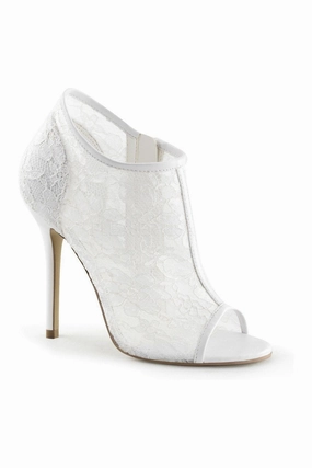 AMUSE-56 Bootie | Ivory Fabric