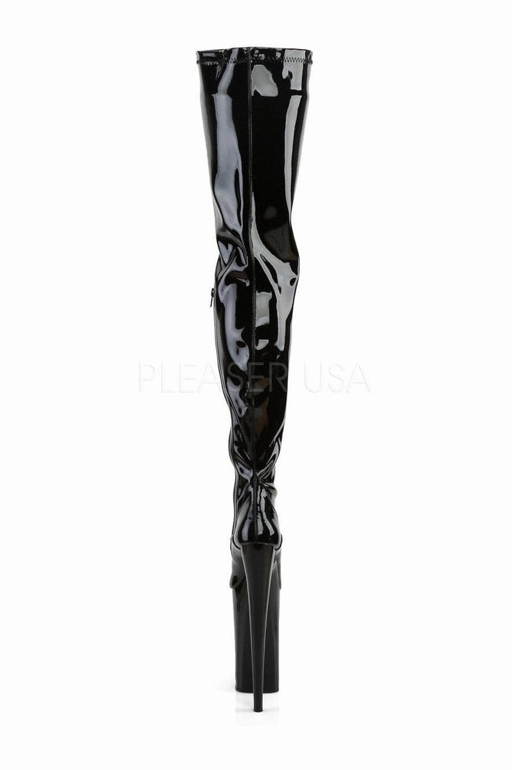 BEYOND-4000 Platform Boot  | Black Patent