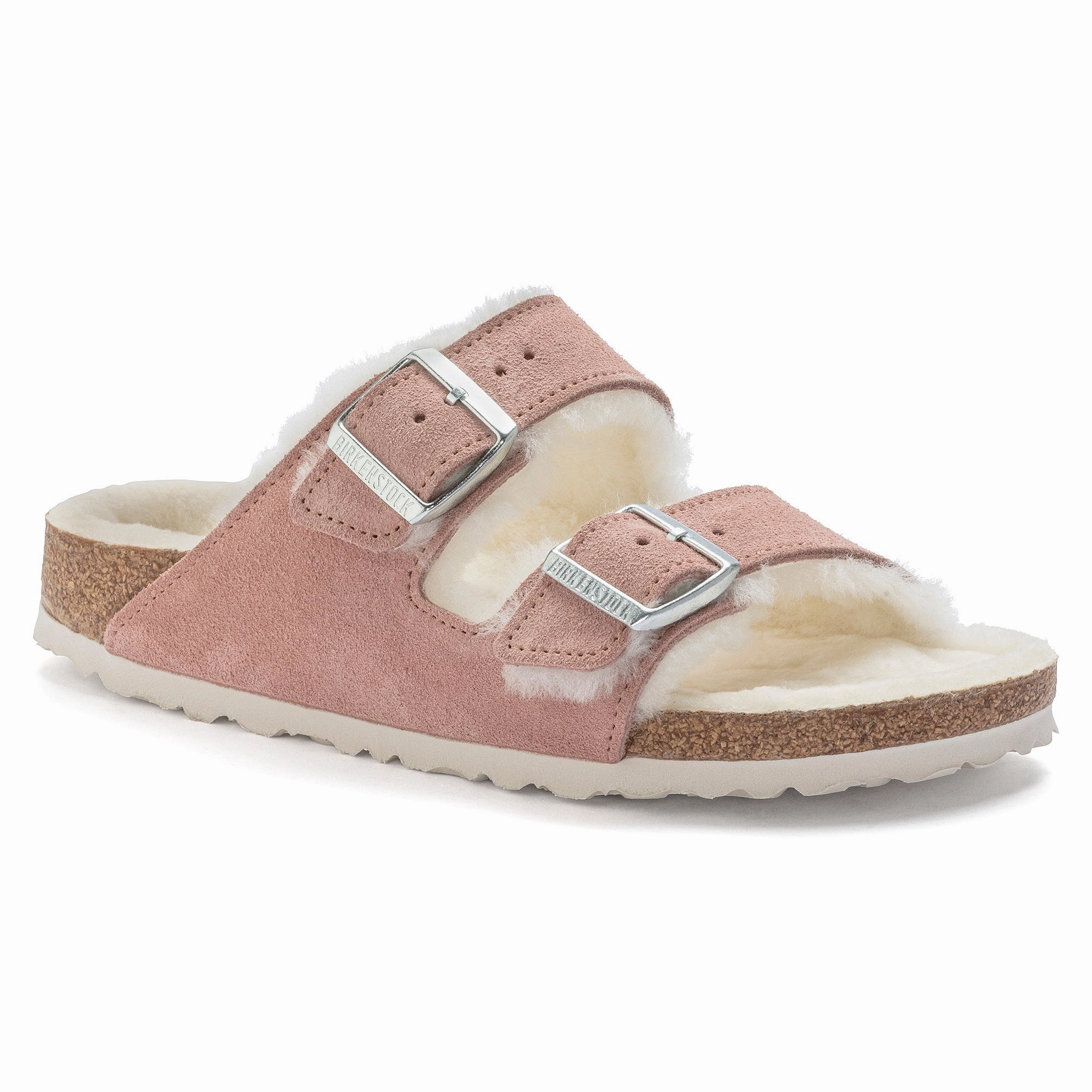 Birkenstock Women's Arizona Shearling Suede Leather Sandal