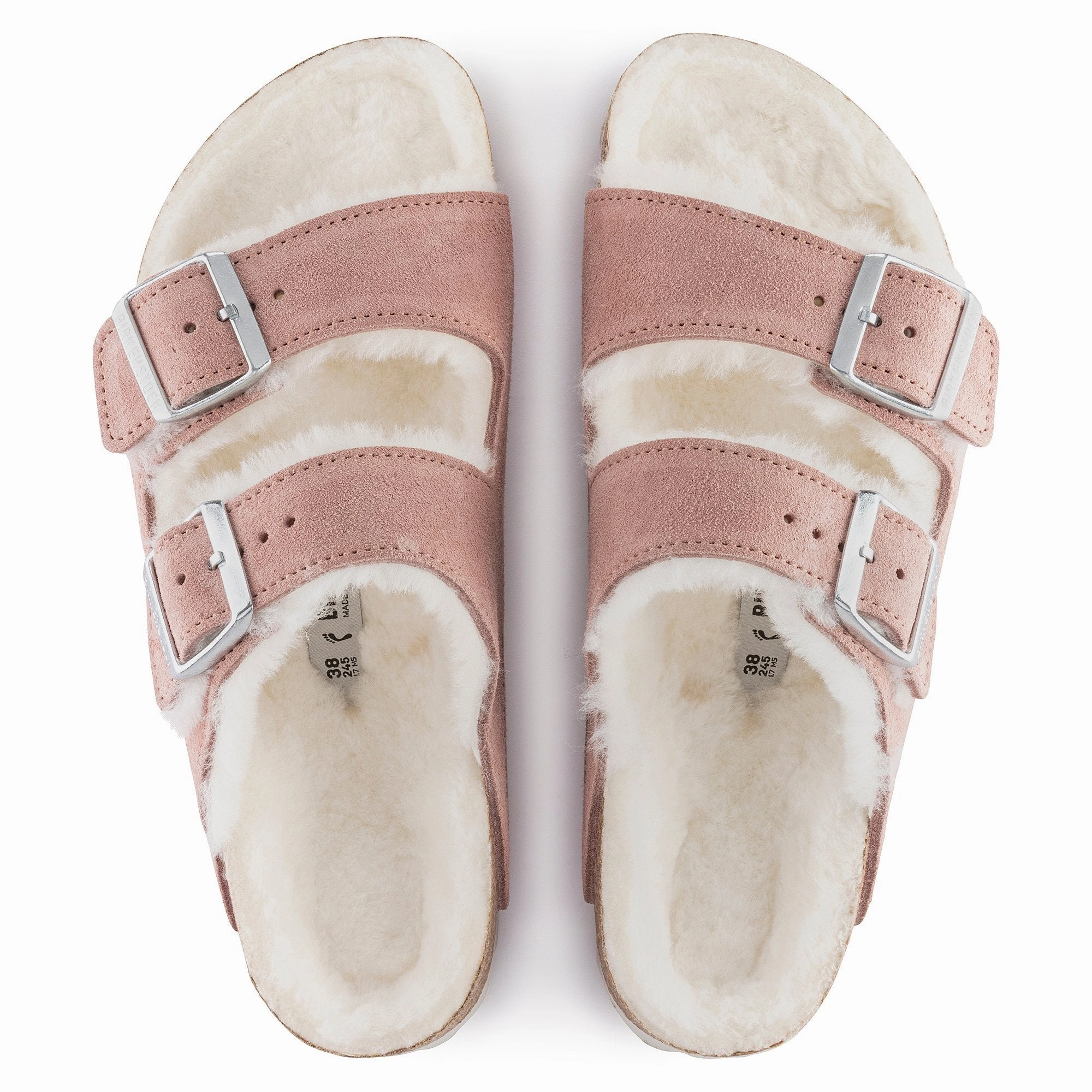 Birkenstock Women's Arizona Shearling Suede Leather Sandal