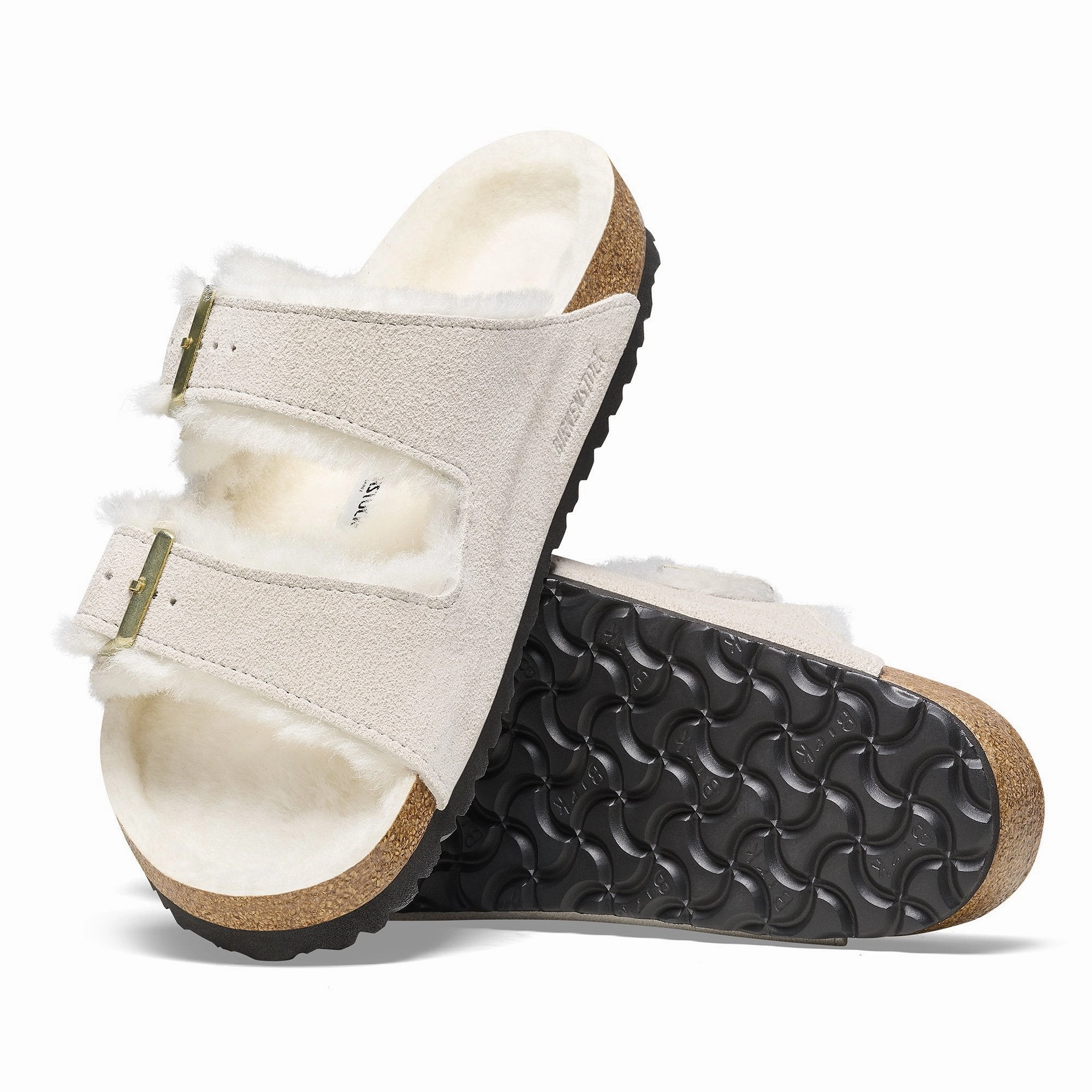 Birkenstock Women's Arizona Shearling Suede Leather Sandal