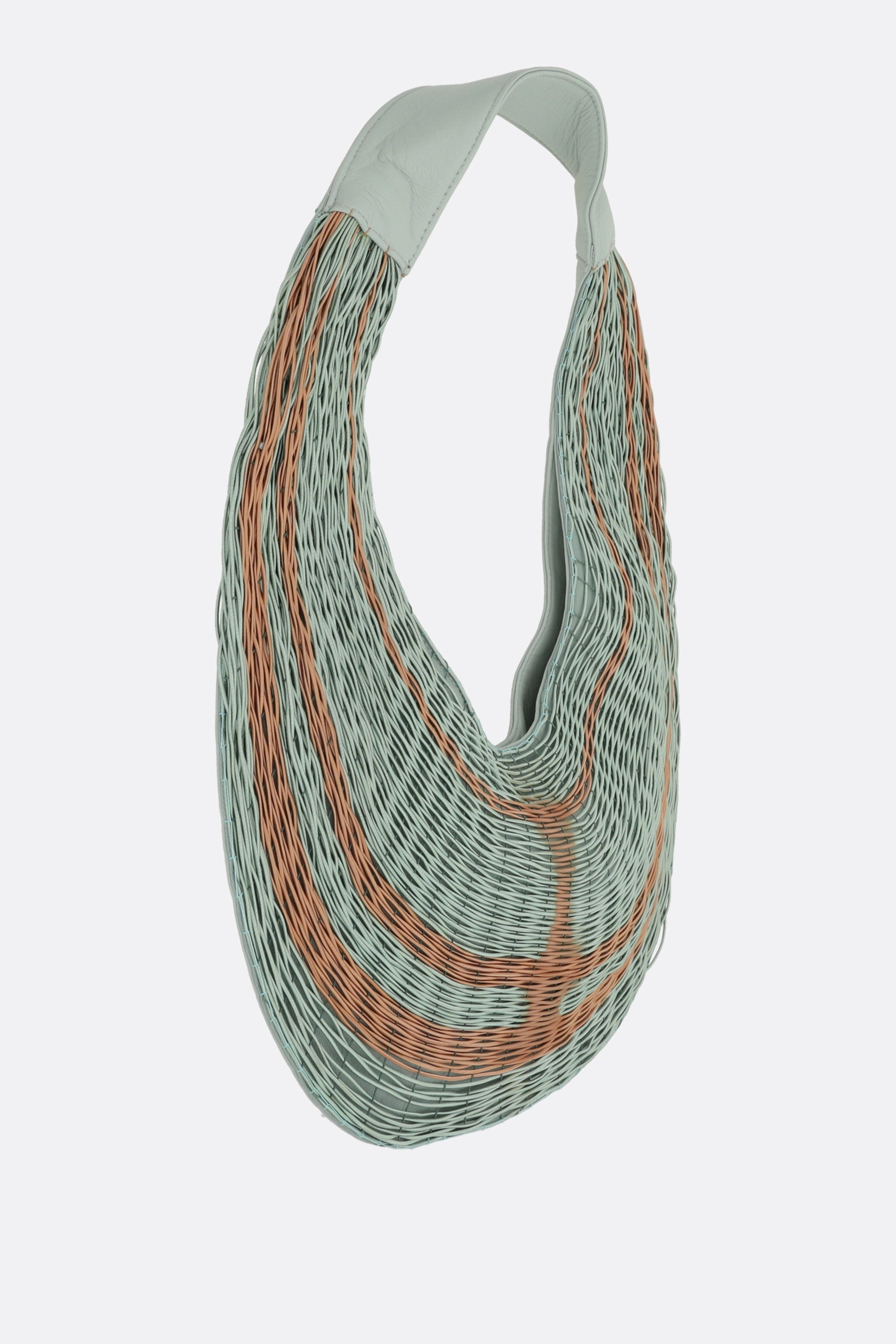 Bivalda shoulder bag in nappa with elastic bands