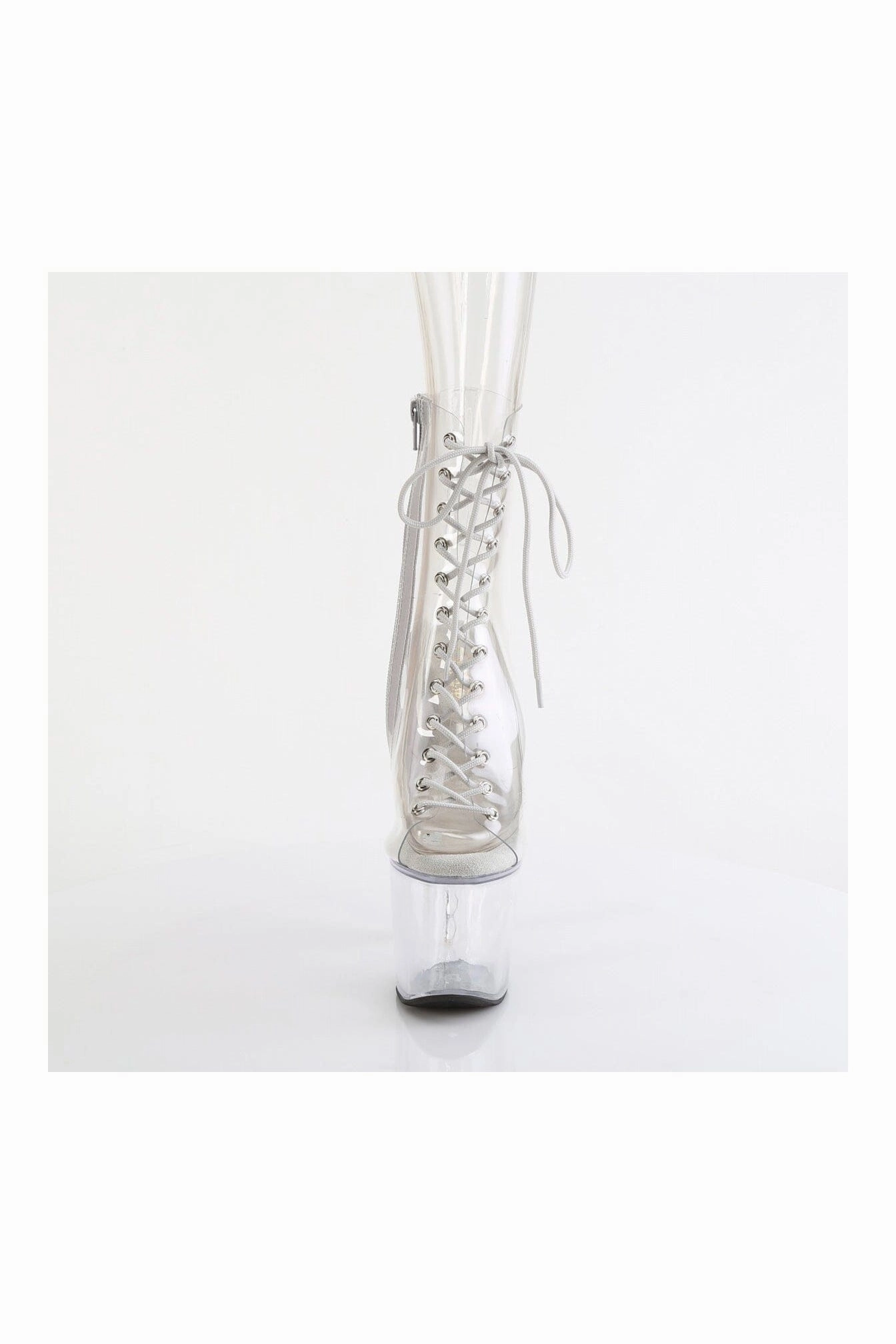BLISS-1016C Clear Vinyl Ankle Boot