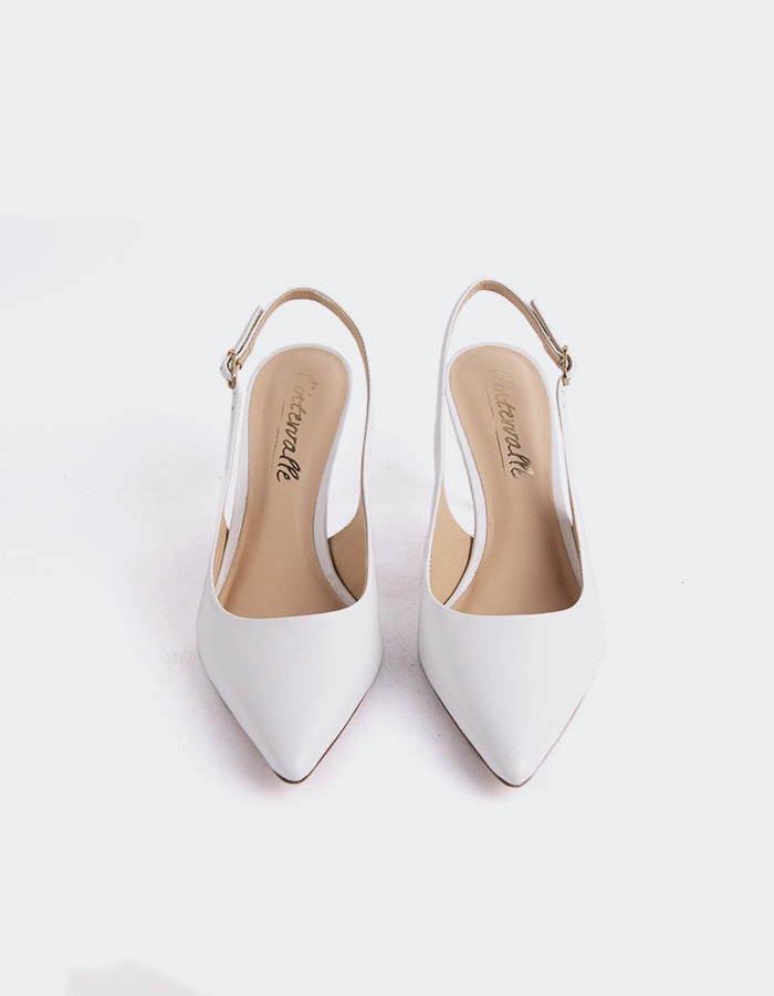 Borage White Leather