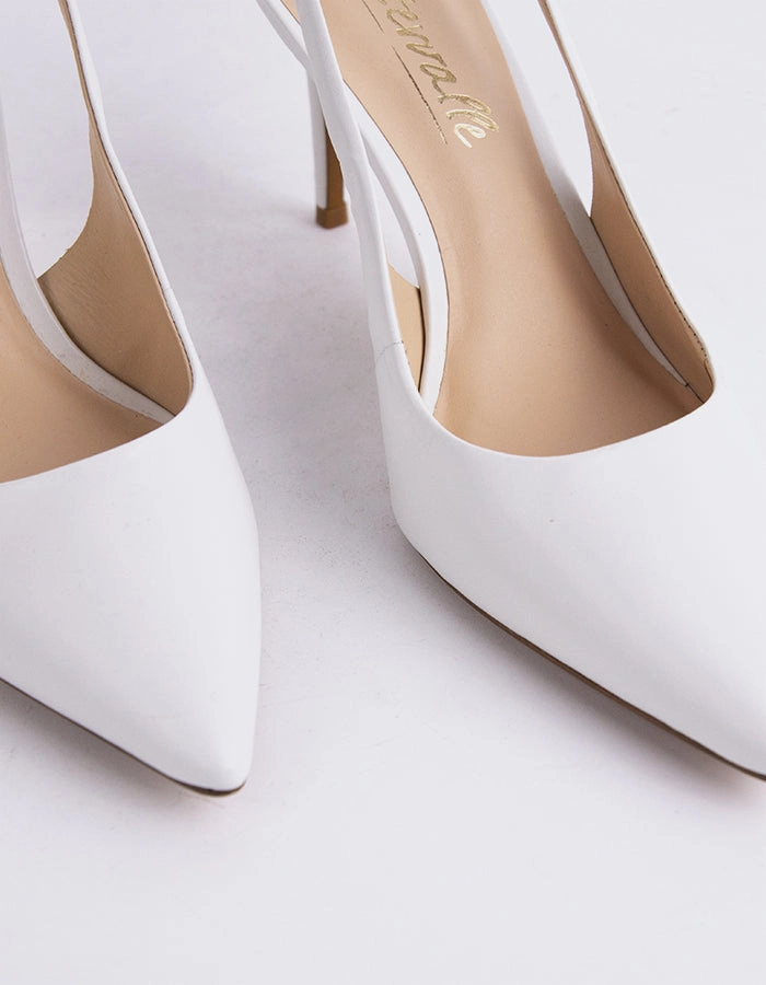 Borage White Leather