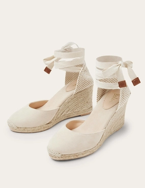 Cassie High Espadrille Wedges-Oatmeal