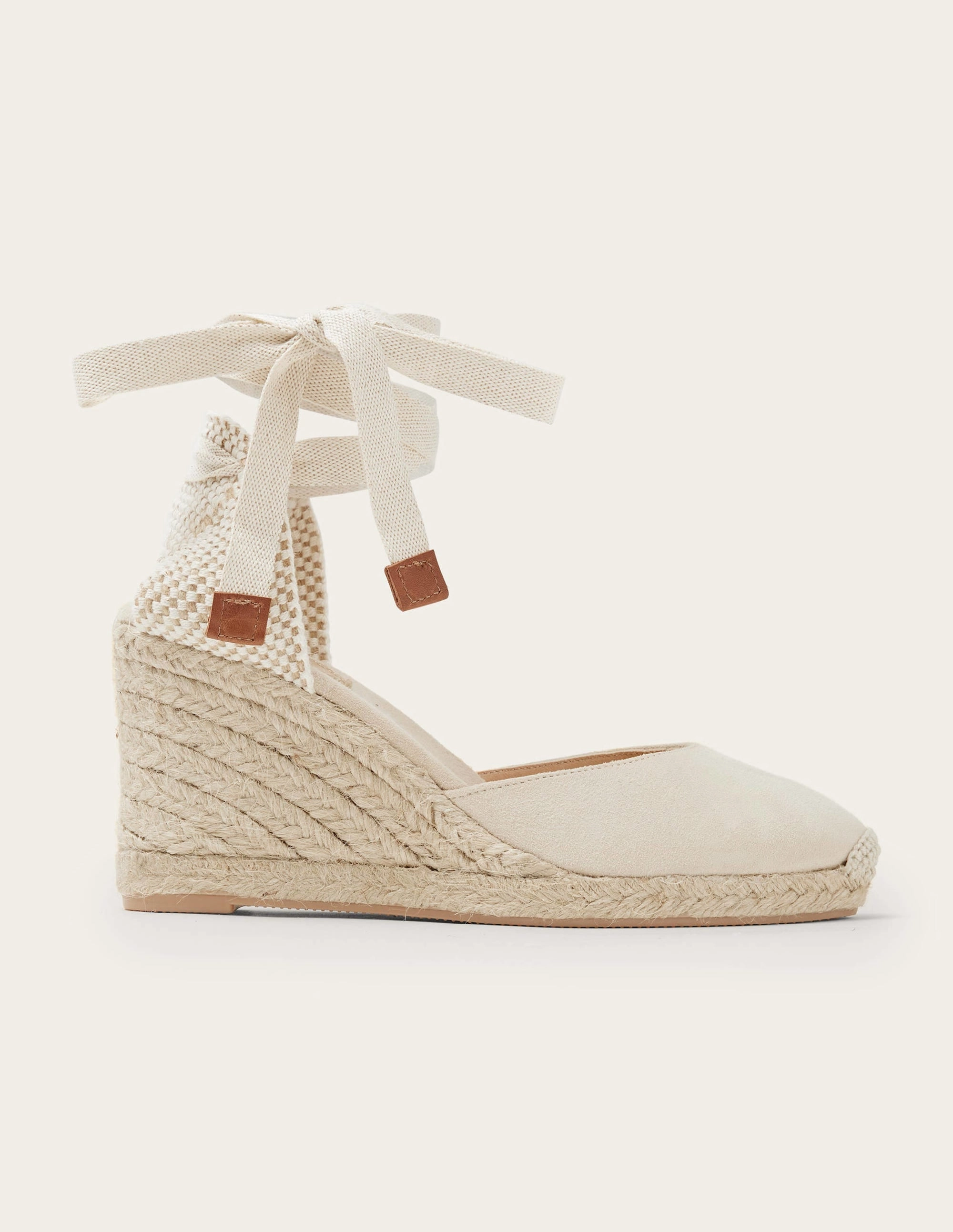 Cassie High Espadrille Wedges-Oatmeal