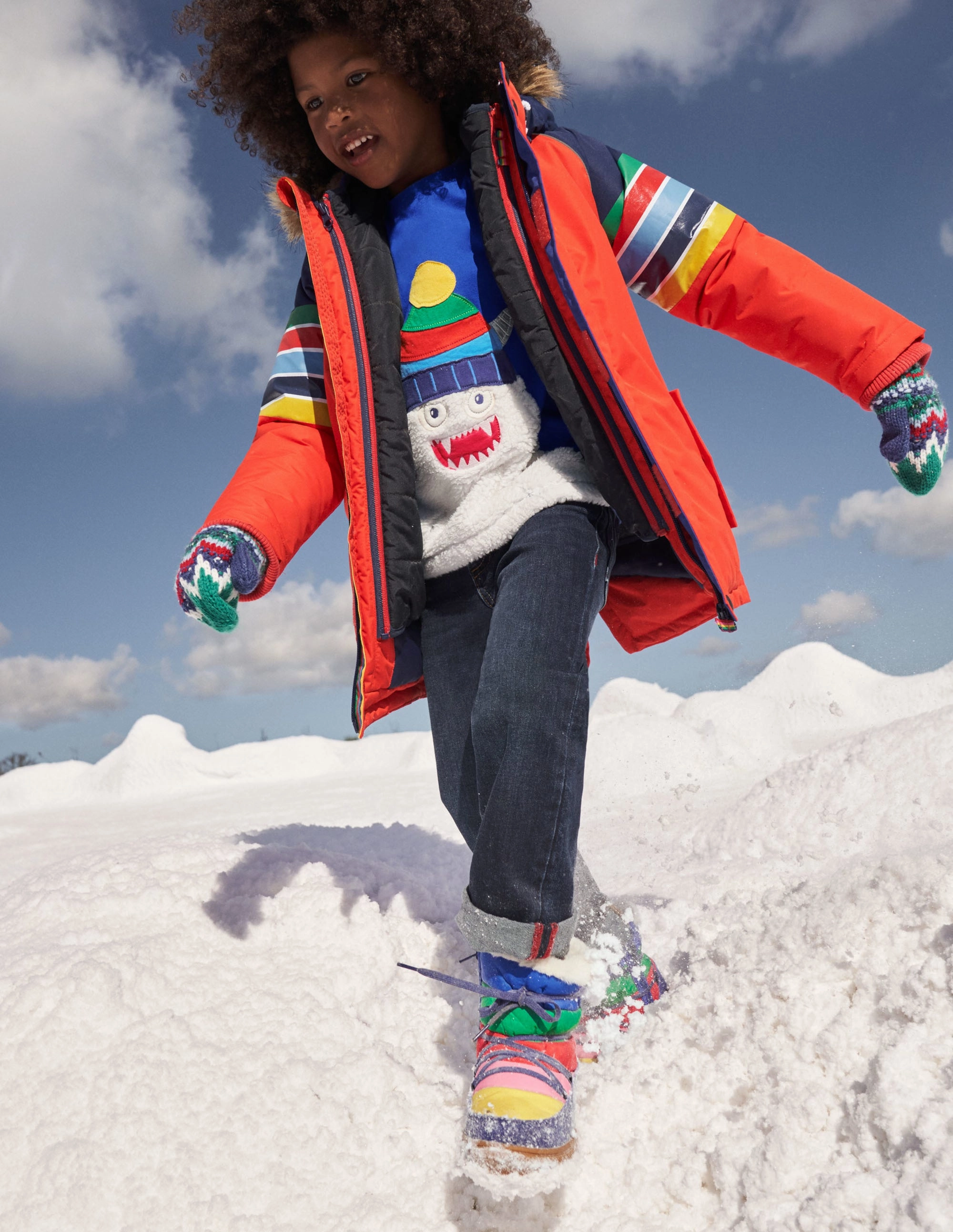 Colourblock Snow Boot-Multi