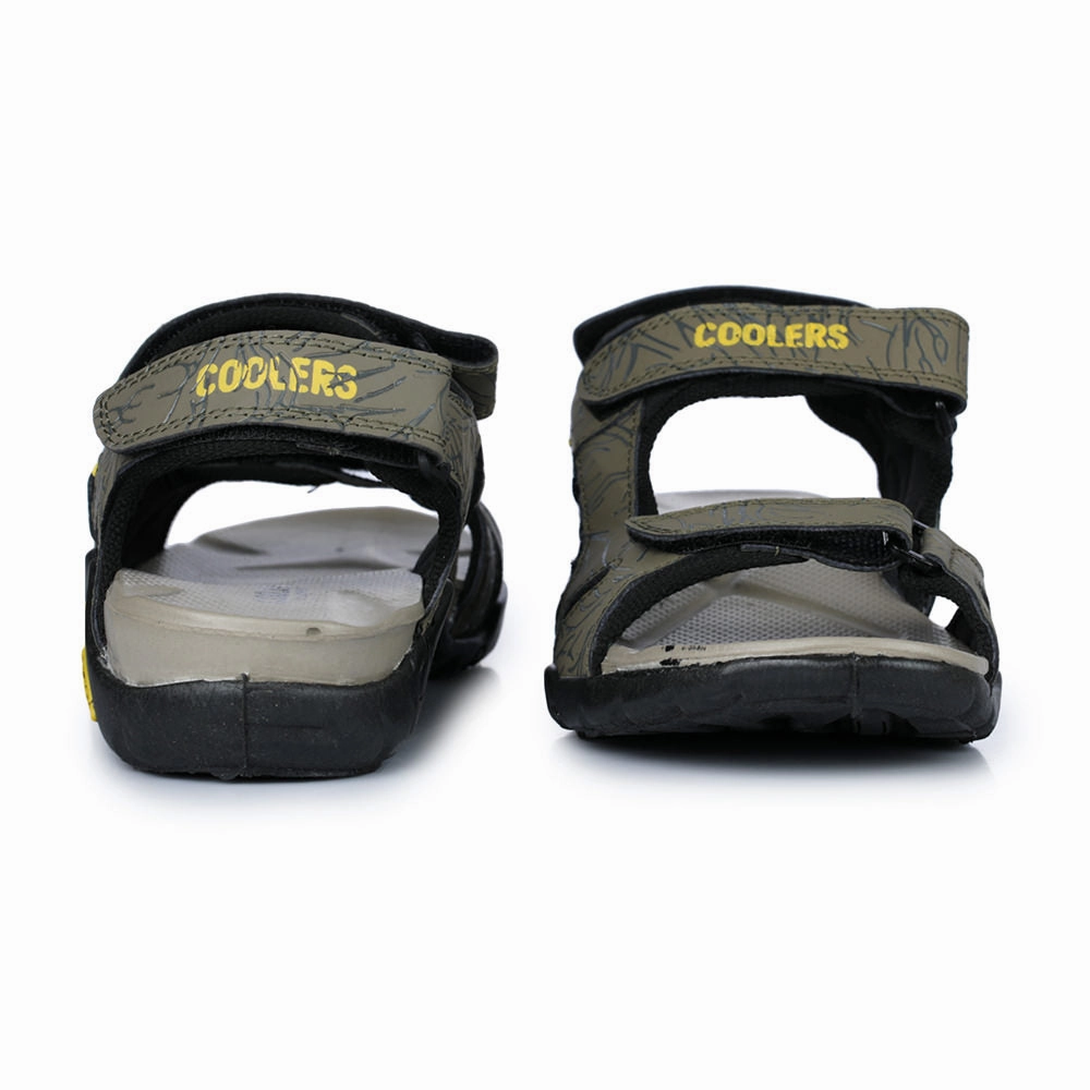 Coolers Sporty Olive Green Sandals For Men 8141-05 By Liberty