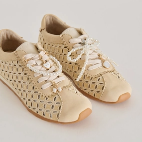 DANIE SNEAKERS NATURAL RAFFIA   PEARL CHARM BUNDLE