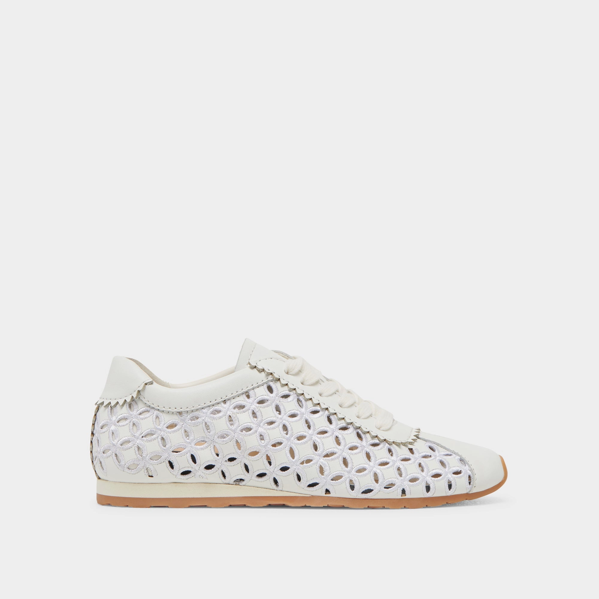 DANIE SNEAKERS WHITE LEATHER   GOLD BOW CHARM BUNDLE