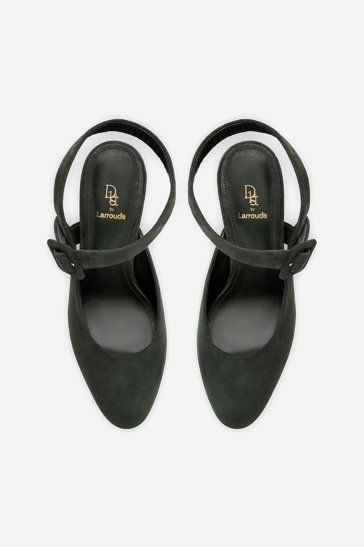 Deena By Larroudé Pump In Deep Olivine Suede