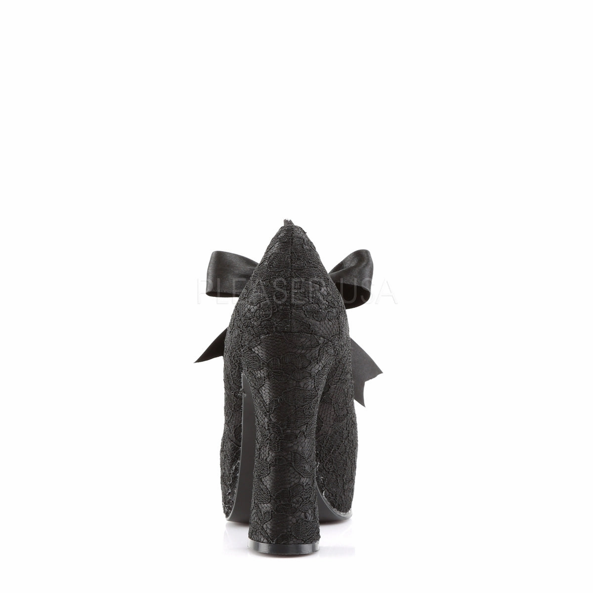 DEMON-11  Black Satin-Black Lace