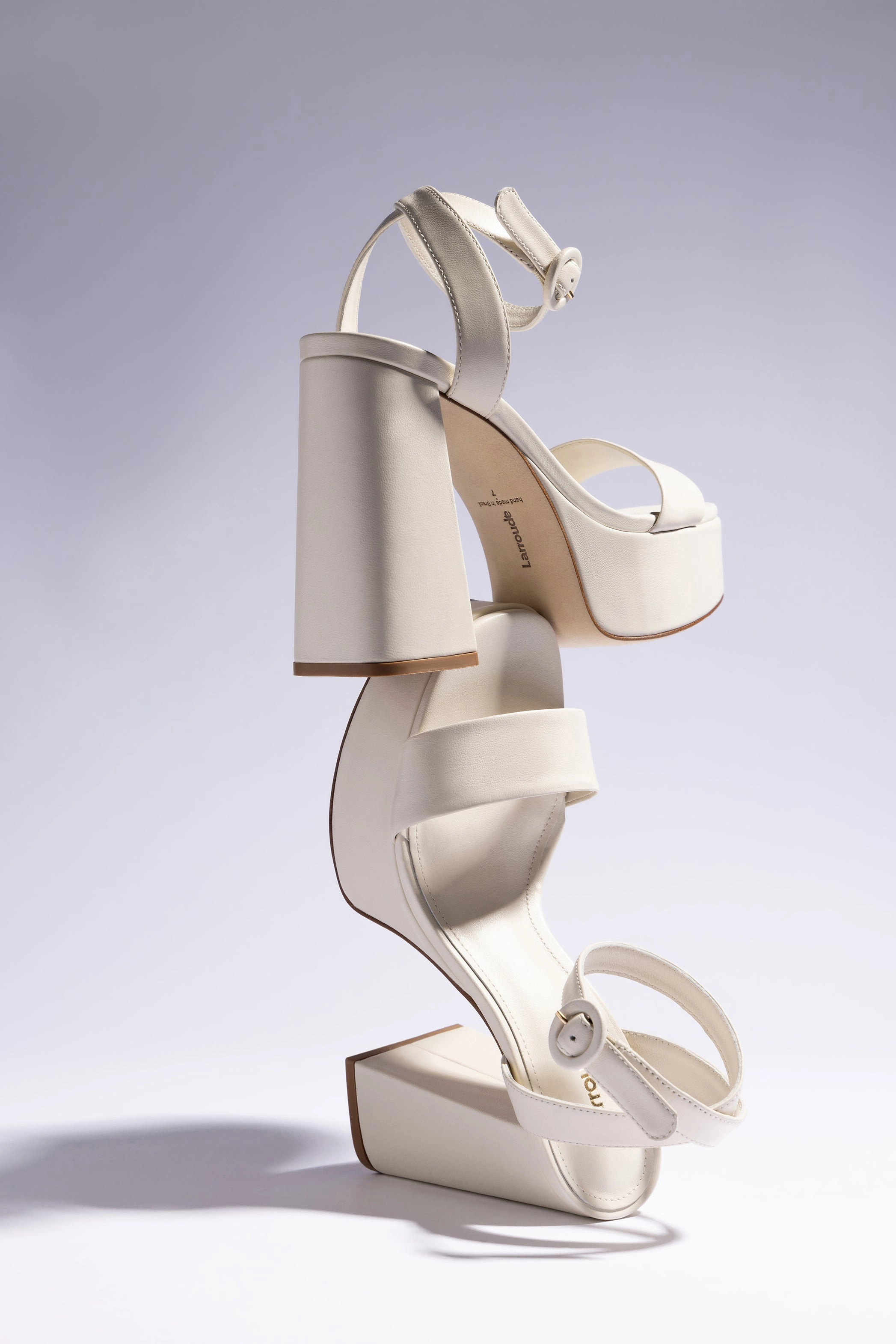 Dolly Sandal In Ivory Leather