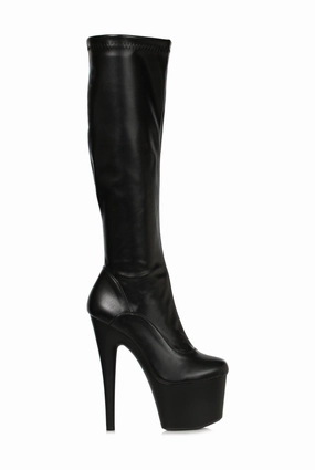 Ellie Shoes 709-ZEMMA Stiletto Stretch Knee High Boot with Zipper