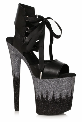 Ellie Shoes 850-BRAXTON Stiletto with Ombre Glitter Platform
