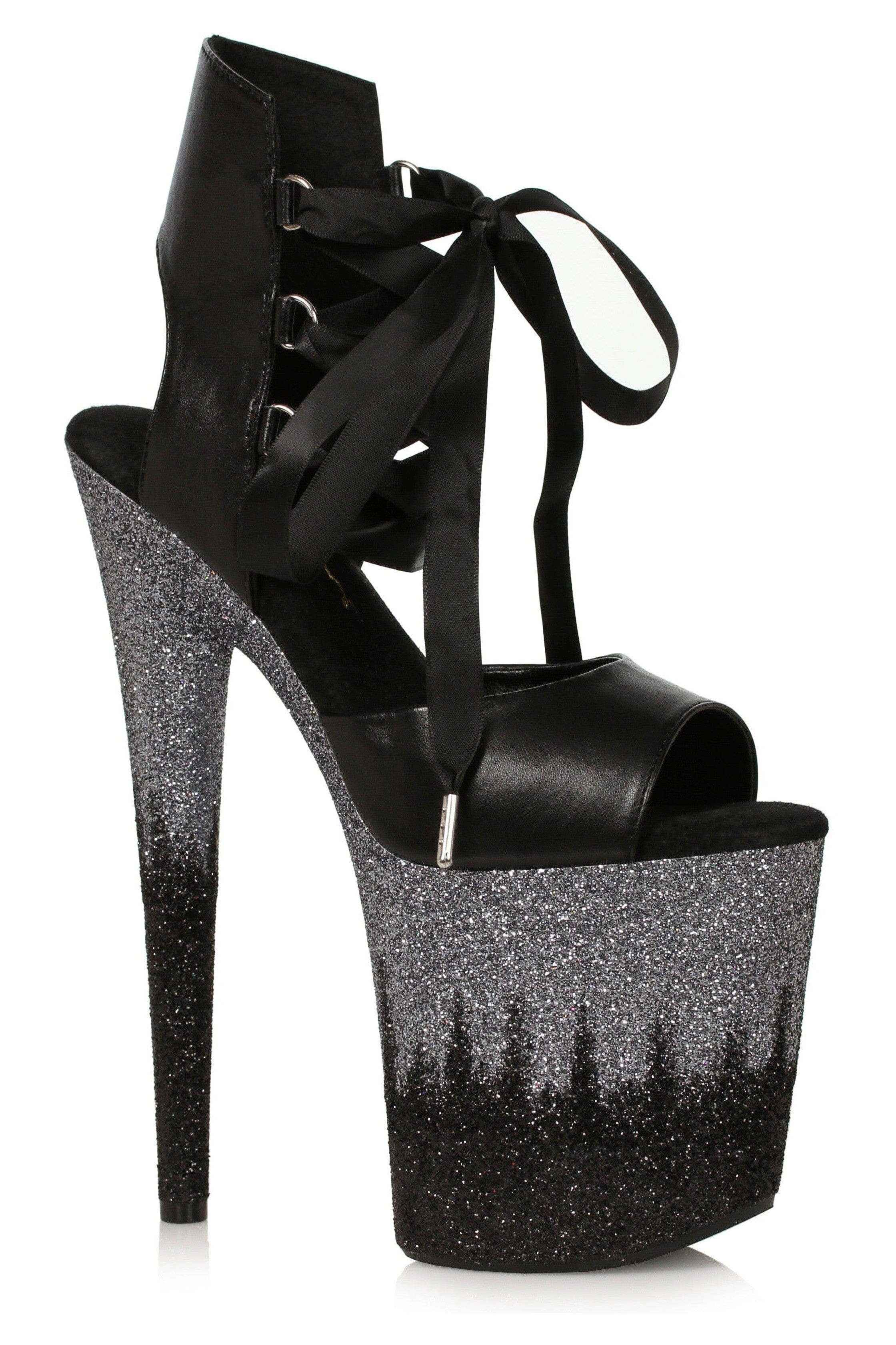 Ellie Shoes 850-BRAXTON Stiletto with Ombre Glitter Platform