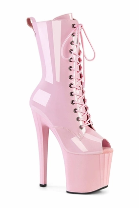 ENCHANT-1041 Pink Patent Ankle Boot