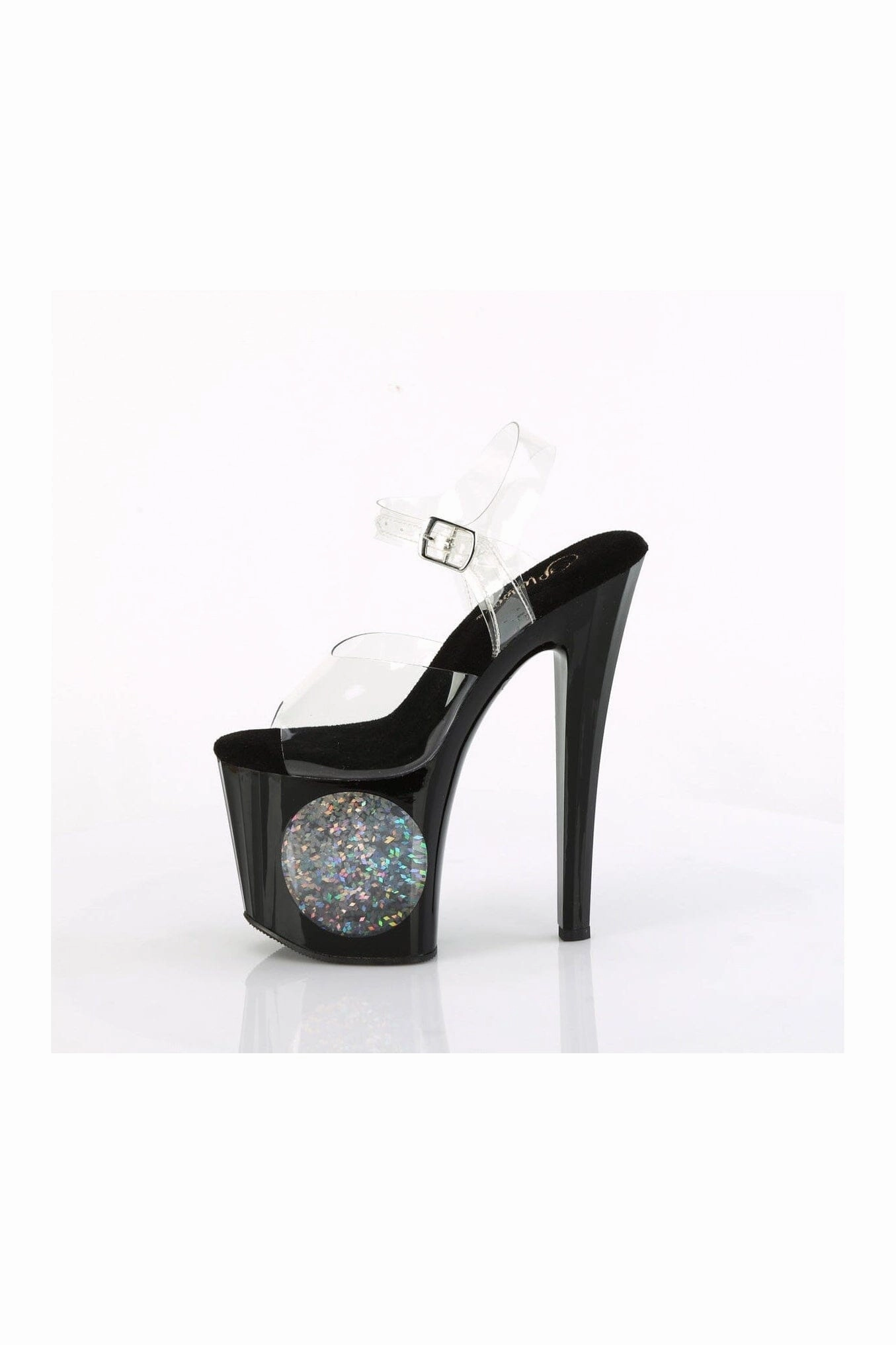 ENCHANT-708LT-CIRCLE Clear Vinyl Sandal