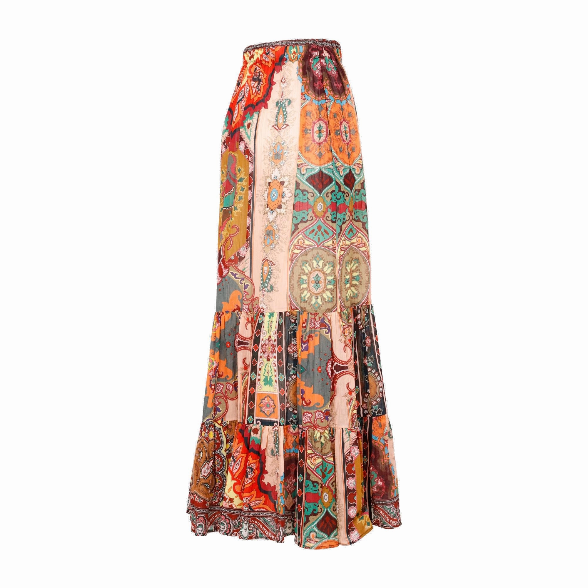Etro Moonlight High-Waist Paisley Printed Skirt