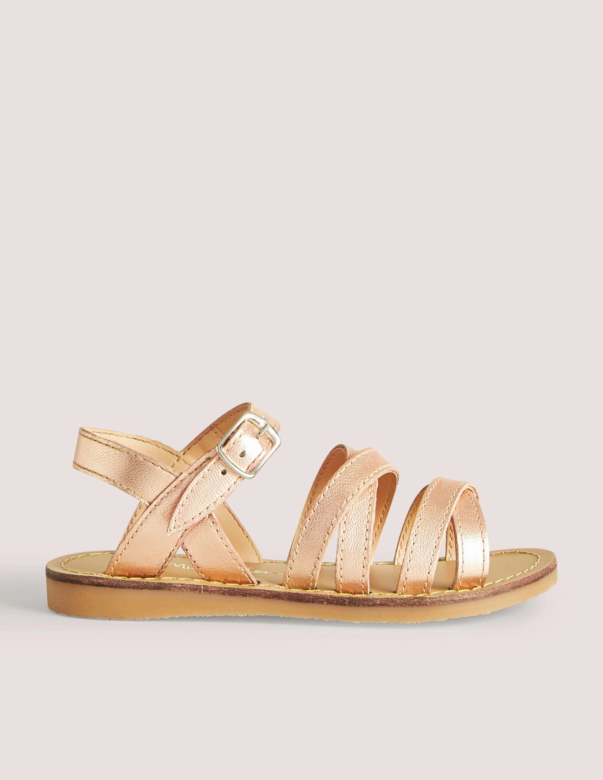 Everyday Sandals-Rose Gold Metallic