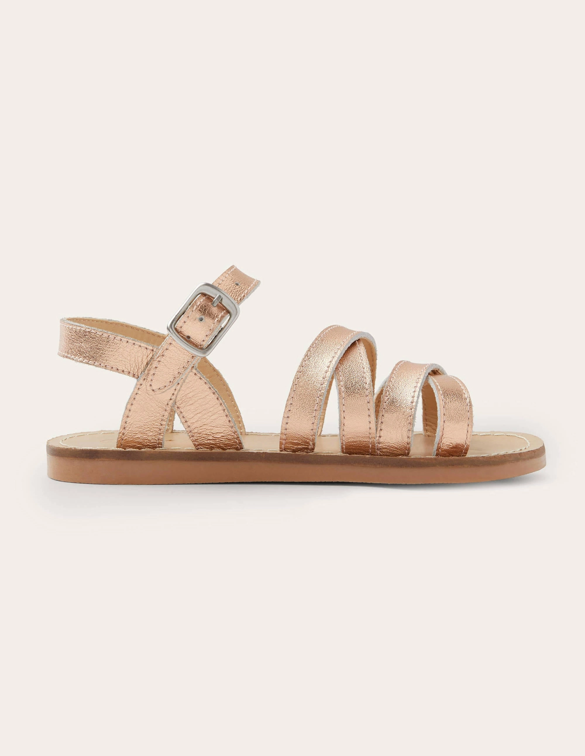 Everyday Sandals-Rose Gold Metallic