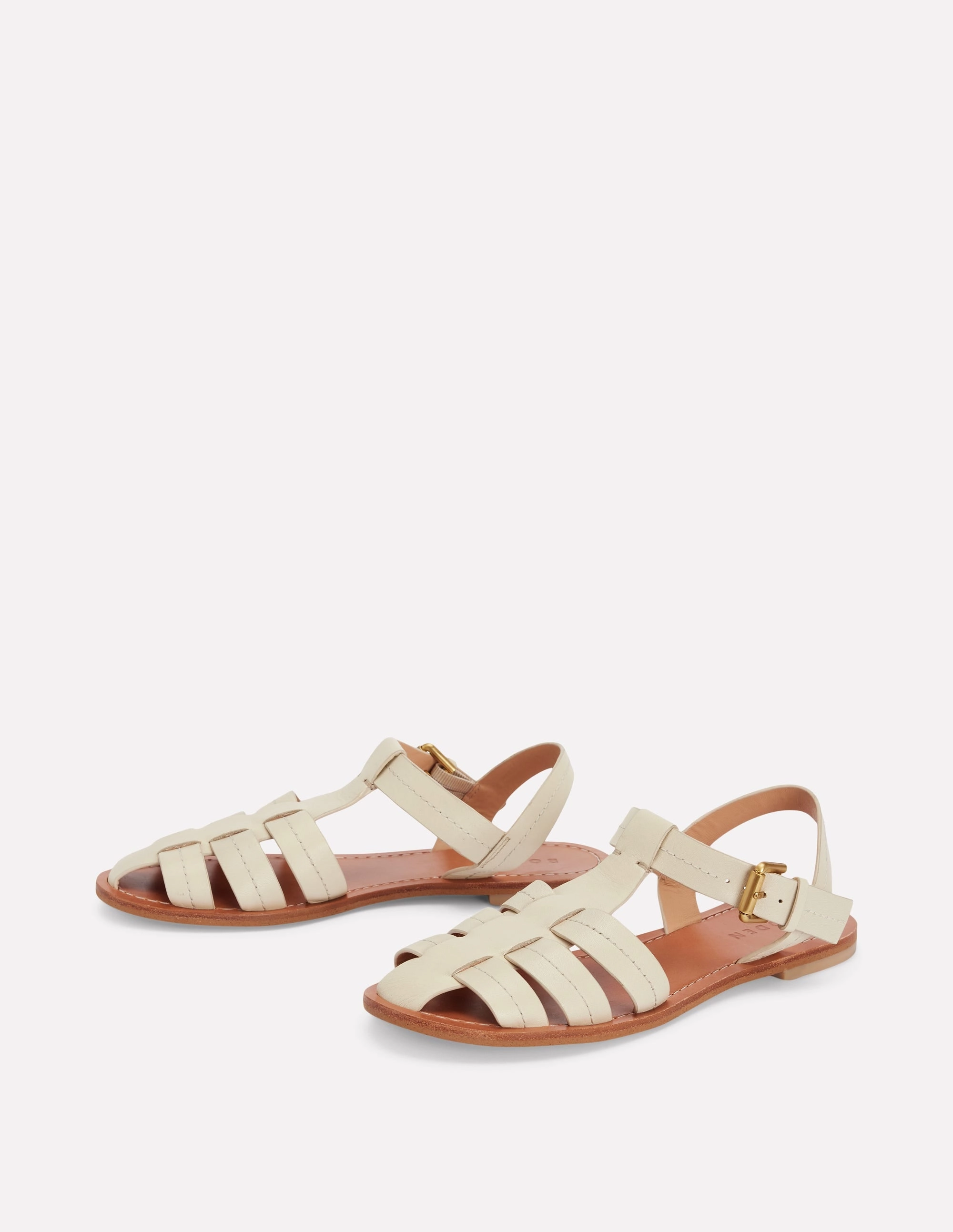 Fisherman Flat Sandals-Ecru