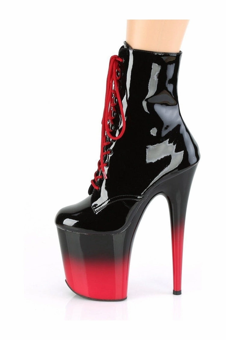 FLAMINGO-1020BR-H Exotic Boot | Black Patent