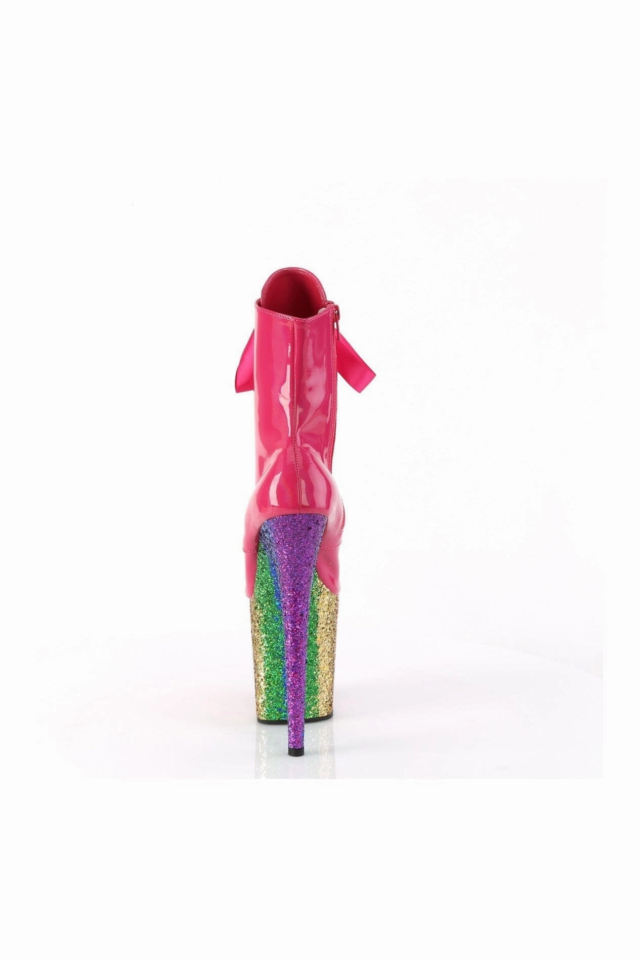 FLAMINGO-1020HG Fuchsia Patent Ankle Boot