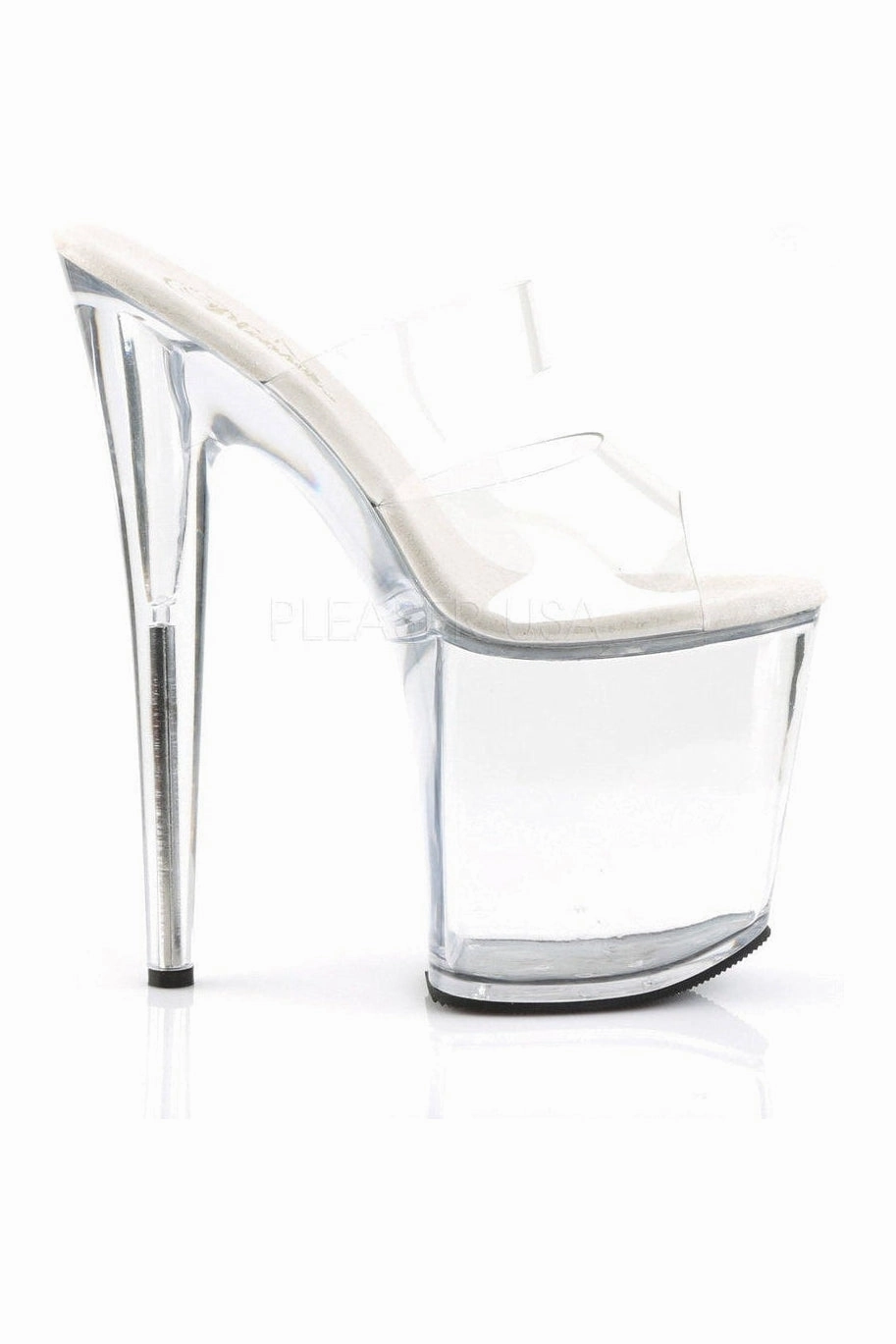 FLAMINGO-802 Platform Slide  | Clear Vinyl