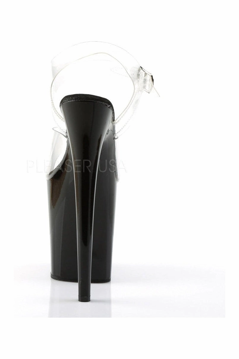 FLAMINGO-808 Platform Sandal  | Black Vinyl