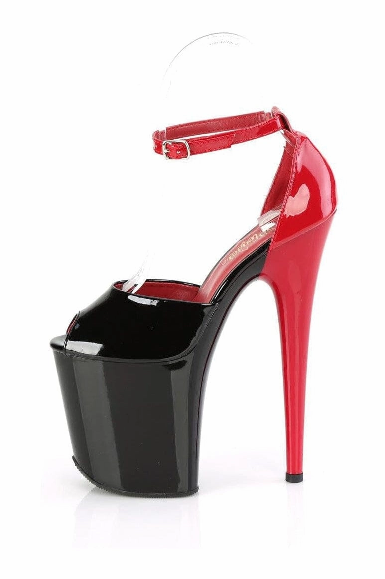 FLAMINGO-868 Black Patent Sandal