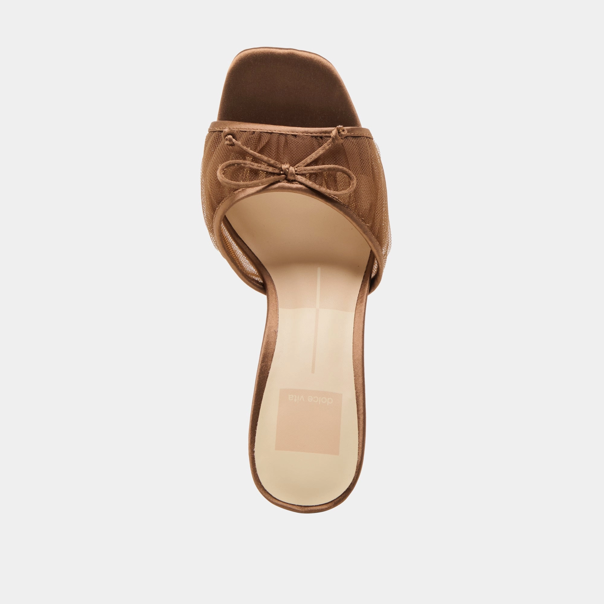 GALEN HEELS MID BROWN TULLE
