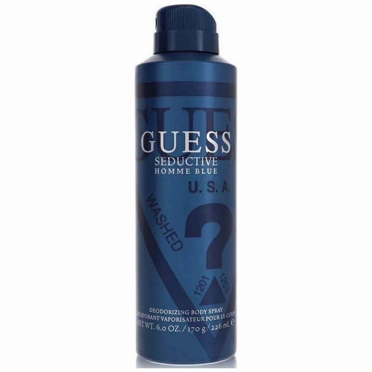 Guess Seductive Blue by Guess deodorant body spray for men 6.0 oz New