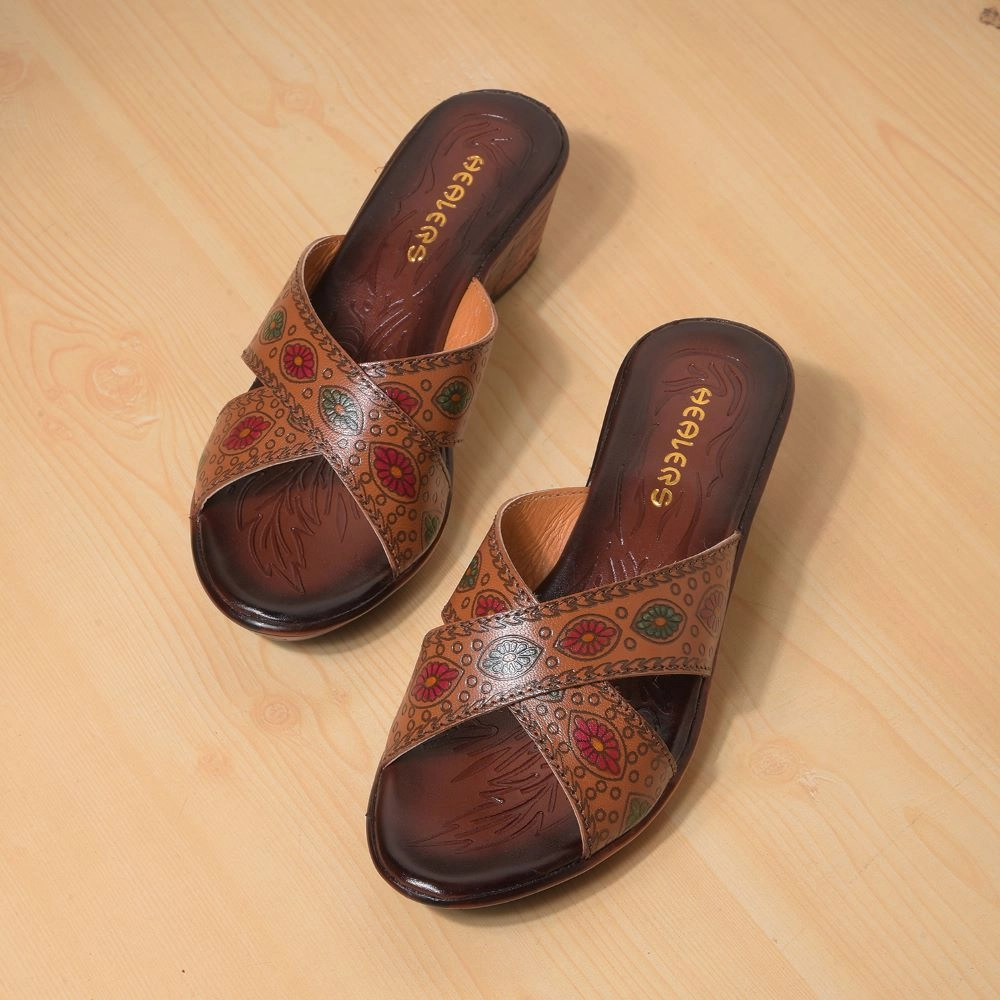 Healers By Liberty Women TLO-60 Tan Fashion Slippers
