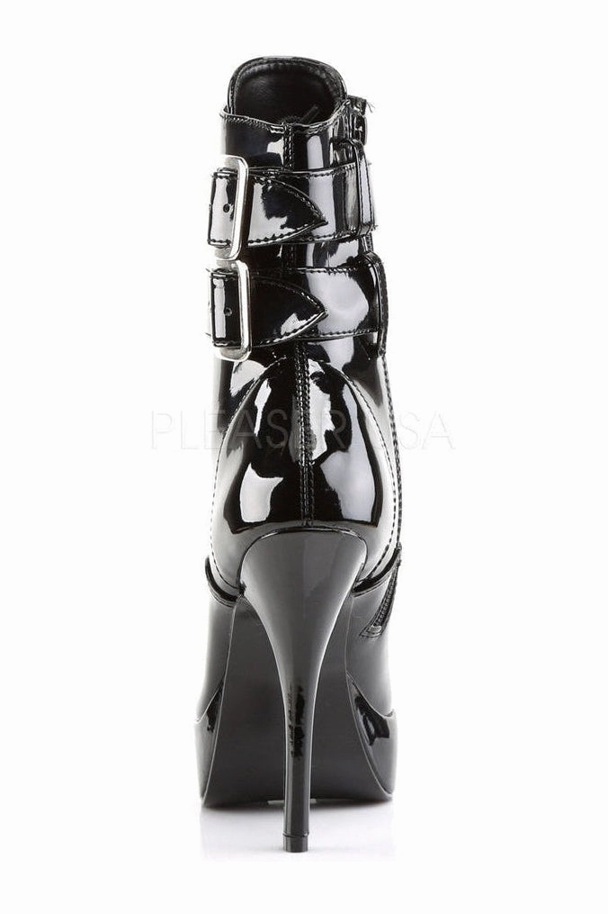 INDULGE-1026 Ankle Boot | Black Patent