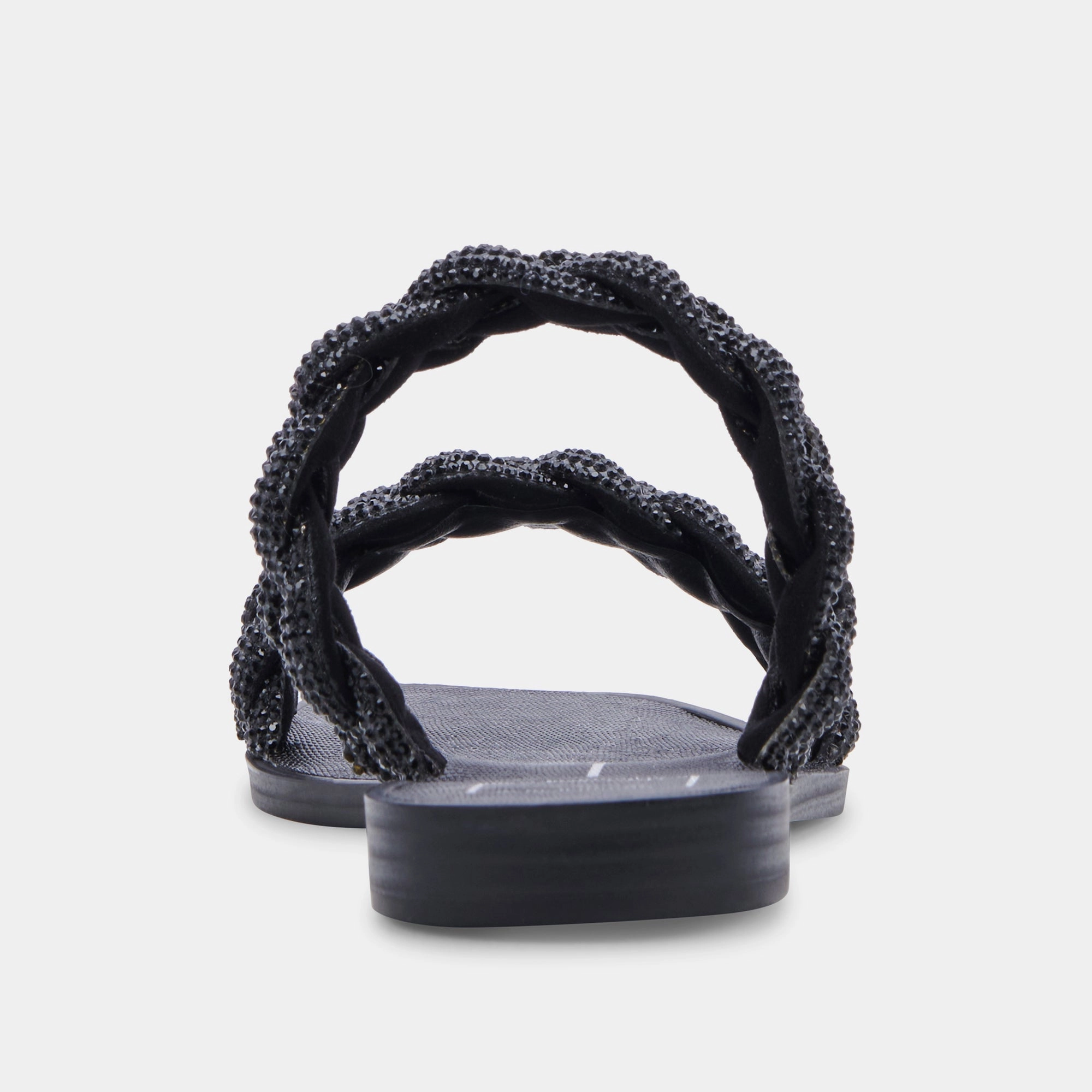 INDY RHINESTONE SANDALS BLACK RHINESTONE - re:vita