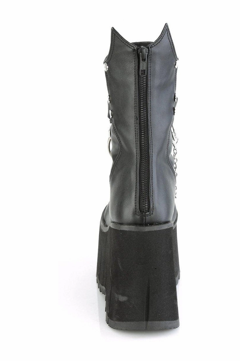 KERA-130 Knee Boot | Black Faux Leather