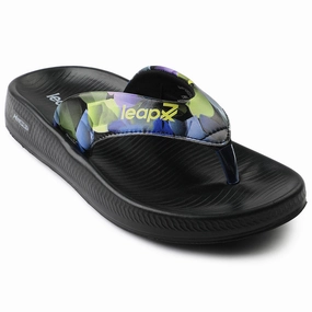 Leap7x Black Casual Flip-Flop For Women NITWALK-L3 By Liberty